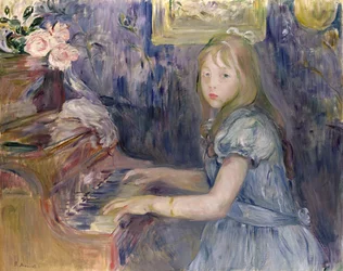 Lucie Leon at the Piano, 1892